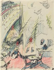 Das leere Café door Walter Gramatte