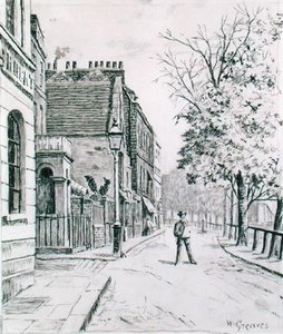 Acht klokken en Cheyne Walk, Chelsea door Walter Greaves