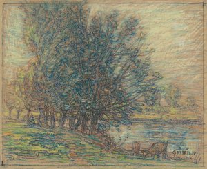Wilgen, Longpre, Frankrijk, ca. 1911-18