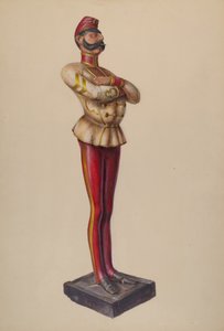 Sigarenwinkel figuur, ca. 1937 door Walter Hochstrasser
