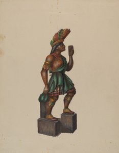 Cigar Store Indiaan, ca. 1936