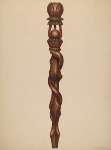 Scepter houthakker beeldhouwwerk, ca. 1938