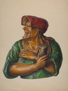 Herbergfiguur, ca. 1937 door Walter Hochstrasser