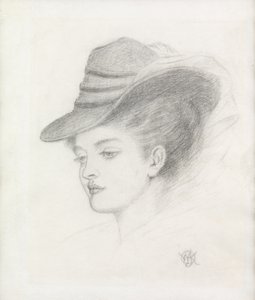 Emily Renshaw, de vrouw van de kunstenaar