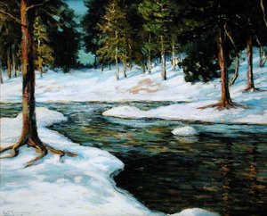 Een winterlandschap door Walter Koeniger
