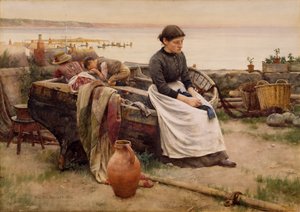 "Maar oh voor de Aanraking van een Verdwenen Hand", 1888 door Walter Langley