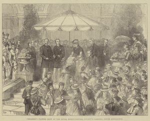 Kinderbloemenshow in de Tuinen van de Royal Horticultural Society, South Kensington door Walter Paget