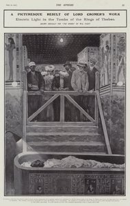 Elektrisch licht in de graven van de koningen van Thebe door Walter Paget