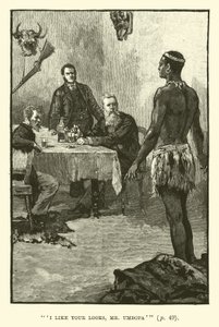 Illustratie voor King Solomons Mines door H. Rider Haggard door Walter Paget