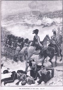 De Hooglanders bij Alma 1854 AD door Walter Paget