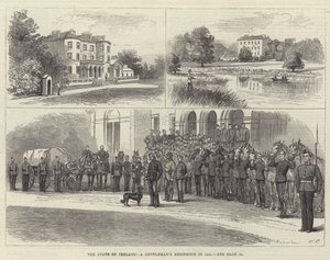 De staat van Ierland, een herenhuis in 1881 door Walter Paget