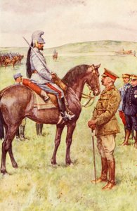 De ontmoeting in Frankrijk tussen Lord Kitchener en Generaal Baratier