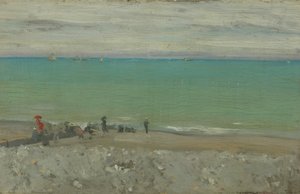 La Plage, Dieppe, c.1885 door Walter Richard Sickert