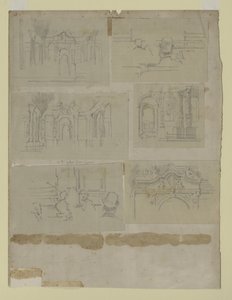 Verschillende studies door Walter Richard Sickert