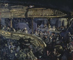 Het Eldorado, Parijs, ca. 1906 door Walter Richard Sickert