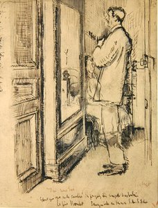 De nieuwe stropdas, ca. 1922 door Walter Richard Sickert