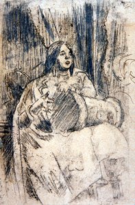 De Studie (De Drummer), c.1900 door Walter Richard Sickert
