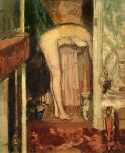 Vrouw die haar haar wast door Walter Richard Sickert