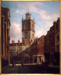 Fore Street en St Giles zonder Cripplegate door Walter Riddle