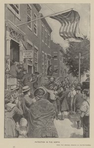 Patriottisme in het noorden (litho) door Walter Russell