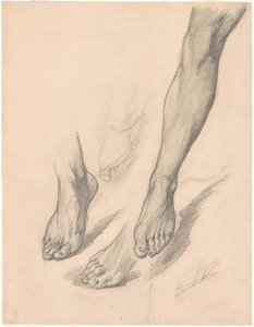 Studies van Voeten door Walter Shirlaw