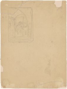 Studie van een interieur [verso]