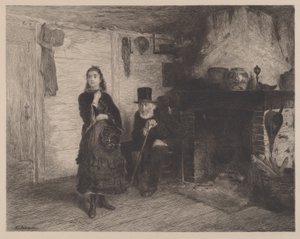 De Berisping door Walter Shirlaw
