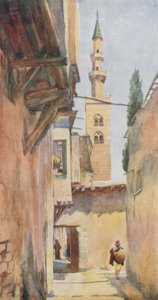Damascus: Minaret van Jezus door Walter Spencer Stanhope Tyrwhitt