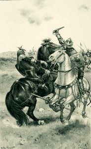 Bruce doodt De Boune voor de legers door Walter Stanley Paget
