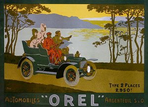 Advertentie voor Orel motorauto