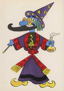 Figuren uit kinderboeken: Tovenaar door Walter Trier