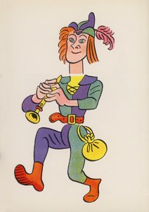 Figuren uit Kinderboeken: De Ratvanger van Hamelen door Walter Trier