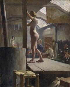 Levenstekening, Academie Julian door Walter Withers