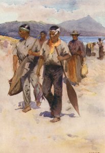 Nieuw-Zeeland: Maori vispartij door Walter Wright