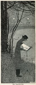 Der Nachtdichter, 1898 door Walther Caspari