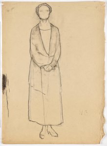 Portret van een dame door Walther Gamerith