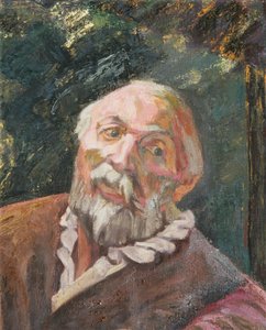 Portret van een oude man door Walther Gamerith