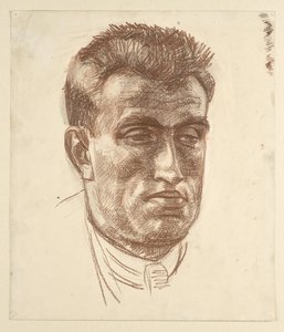 Portret van een heer door Walther Gamerith