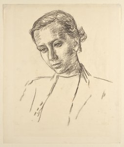 Portret van een meisje door Walther Gamerith