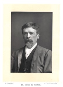 George Du Maurier, Britse schrijver en kunstenaar, ca. 1895 door WandD Downey
