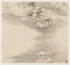Album van Landschappen: Blad 3 door Wang Gai