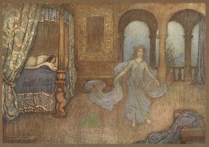 De Fee verschijnt aan de Prins, uit De Mirte. door Warwick Goble