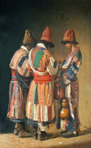 Derwisjen in feestkleding (Tasjkent) door Wassili W. Werestschagin