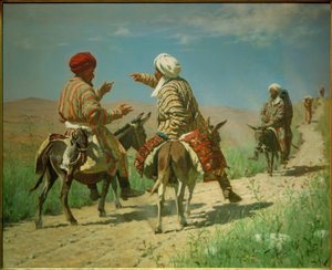 Mullah Ramin en Mullah Kerim in ruzie op weg naar...