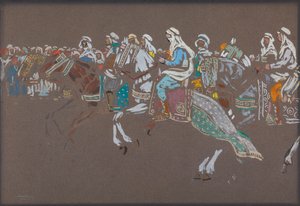 Arabische Ruiterij door Wassily Kandinsky