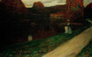 De avond door Wassily Kandinsky