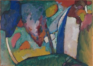 De waterval door Wassily Kandinsky