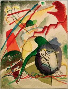 Ontwerp voor Schilderij met Witte Rand door Wassily Kandinsky