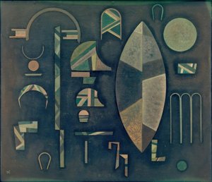 Grijze rij door Wassily Kandinsky