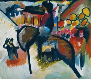 Impressie IV (Gendarme) door Wassily Kandinsky